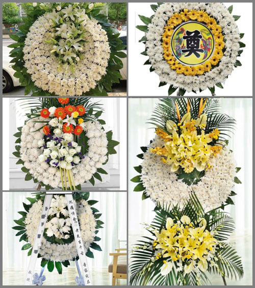 山东青岛胶州市张应镇王子山村花圈速递
